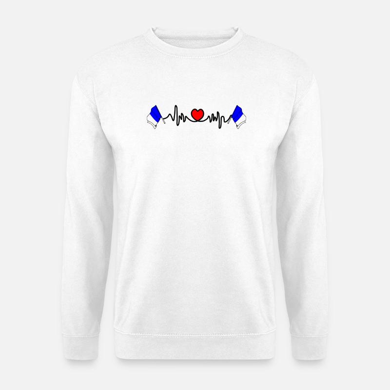 Spa Custom Flagge - Unisex Pullover - Weiß