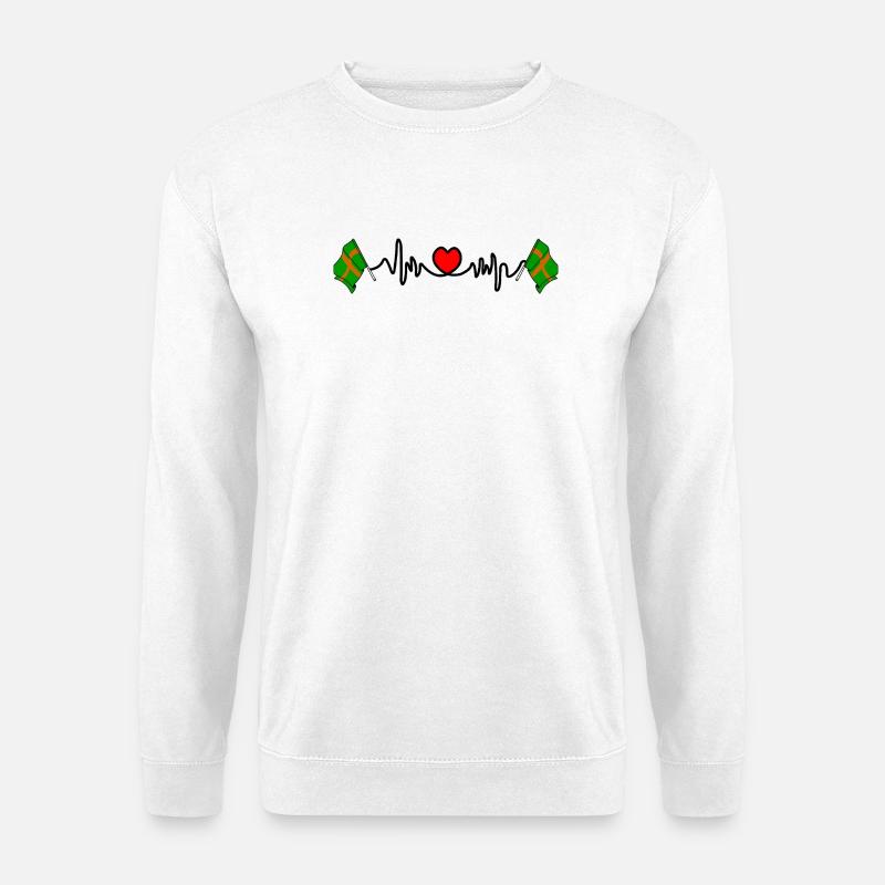 Nijmeger Wandelherzschlag - Unisex Pullover - Weiß