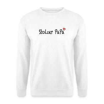 Stolzer Papa Geschenk - Unisex Pullover - Weiß - Vorne
