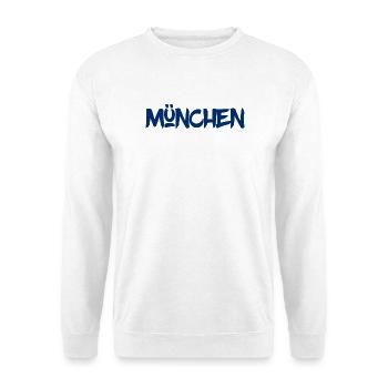München - Bayern - Isar - Frauenkirche - Prater - Unisex Pullover - Weiß - Vorne