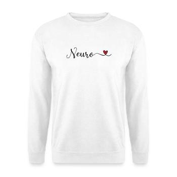 Neuro Heart Typography - Unisex Sweatshirt - white - Front