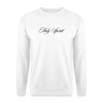 Esprit Saint, Esprit Cursive, Calligraphie - Sweat-shirt Unisexe - blanc - Devant