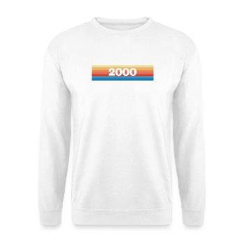 Regenbogen 2000 - Unisex Pullover - Weiß - Vorne - Alina (178cm) & Michal (187cm)