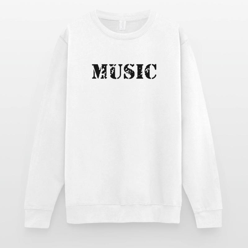 La musique comme la conception d'impression de Sweat-shirt Unisexe