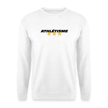 Track and Field - Unisex Pullover - Weiß - Vorne
