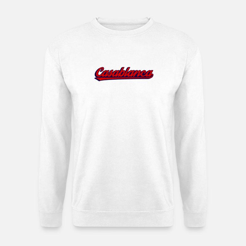 Neon Retro Script in Casablanca Vibe - Unisex Sweatshirt - white