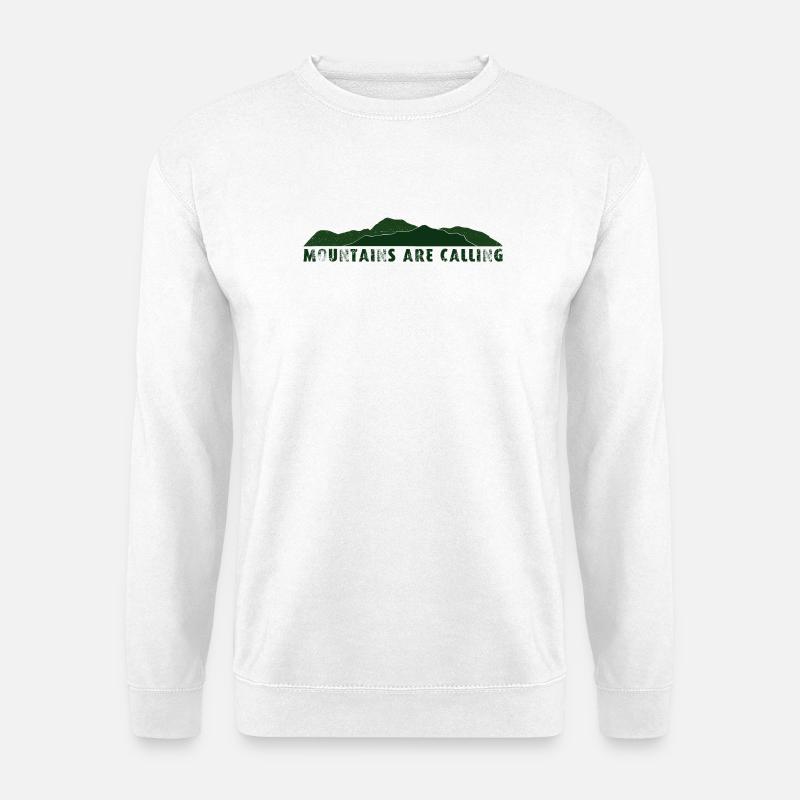 Mountains are Calling - Unisex Pullover - Weiß