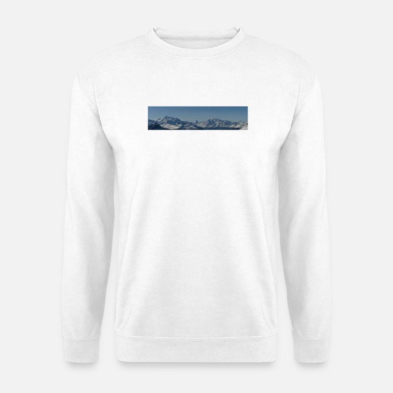 Matterhorn view - Unisex Pullover - Weiß