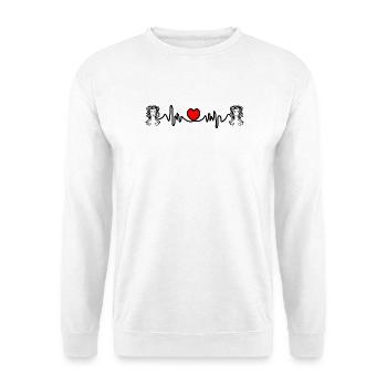Heart rate cardio Virgo Virgo - Unisex Sweatshirt - white - Front