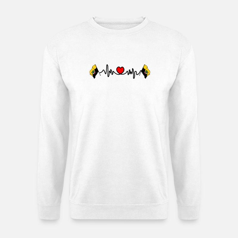 Herzfrequenz Cardio für Sachsen Anhalt - Unisex Pullover - Weiß