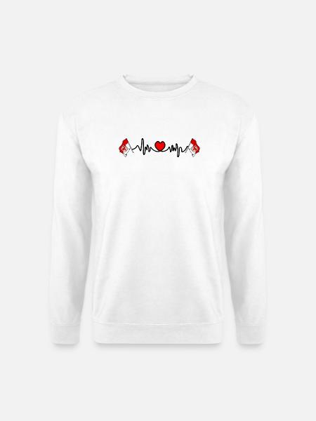 Herzfrequenz-Cardio für Brandenburg - Unisex Pullover - Weiß
