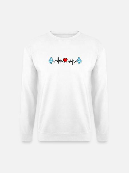 Herzfrequenz-Cardio für Bayern - Unisex Pullover - Weiß
