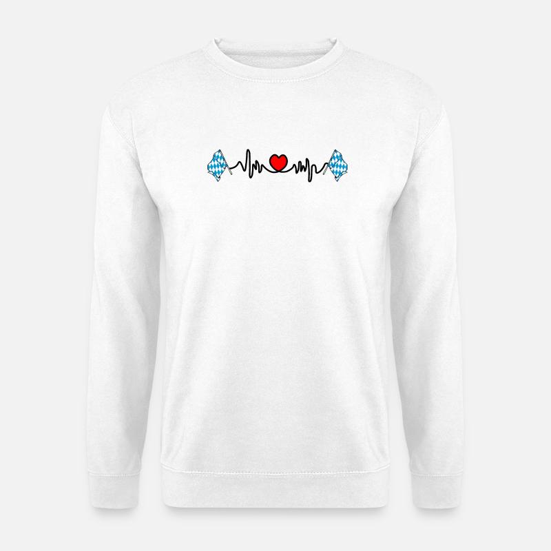 Herzfrequenz-Cardio für Bayern - Unisex Pullover - Weiß