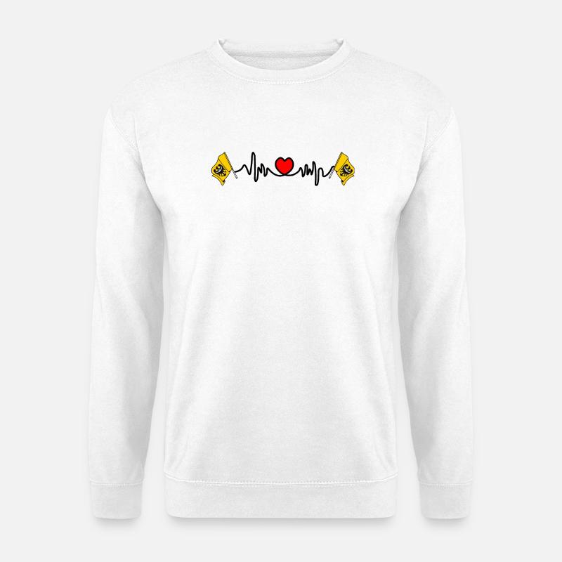 Herzfrequenz-Cardio für Niederschlesien - Unisex Pullover - Weiß