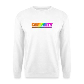Typo Diversity Rainbow Shadow - Unisex Pullover - Weiß - Vorne