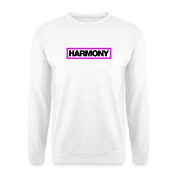 Typo HARMONY Kontur 2C - Unisex Pullover - Weiß - Vorne