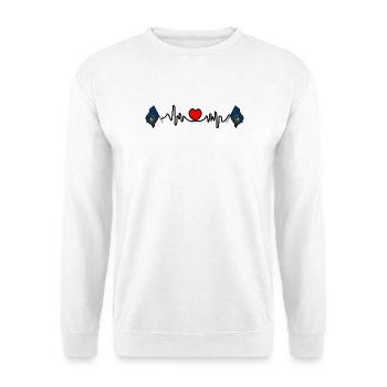 Cardio de fréquence cardiaque pour la Pennsylvanie - Sweat-shirt Unisexe - blanc - Devant