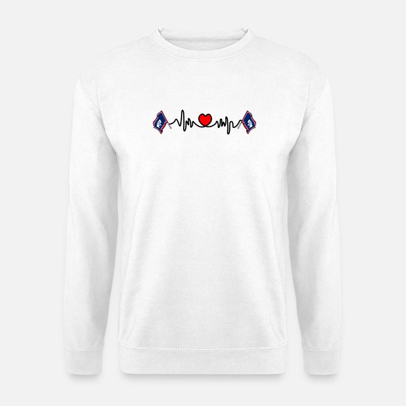 Herzfrequenz-Cardio für Wyoming - Unisex Pullover - Weiß