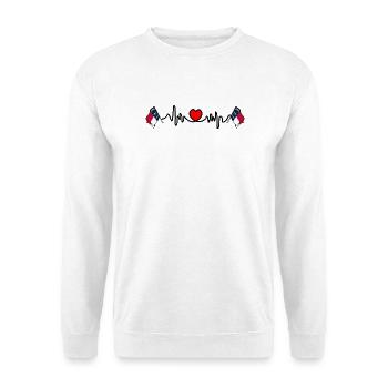Herzfrequenz-Cardio für North Carolina - Unisex Pullover - Weiß - Vorne