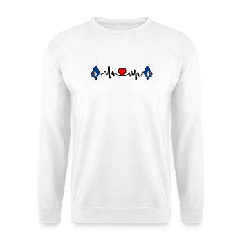Gotland, Sweden – Love for the island - Unisex Sweatshirt - white - Front