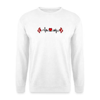 Savoie, France – Cœur des Alpes - Sweat-shirt Unisexe - blanc - Devant