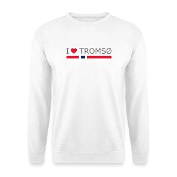I love Tromso - Norway - Norge - Norwegen - Unisex Pullover - Weiß - Vorne