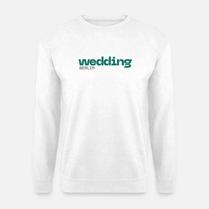 Wedding Berlin - Schönes, schlichtes Design - Unisex Pullover - Weiß