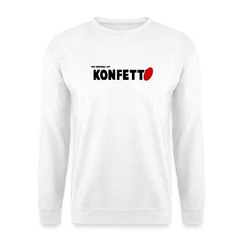 Konfetto - Unisex Pullover - Weiß - Vorne
