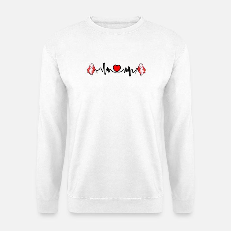 Elsass-Herzschlag-Design - Unisex Pullover - Weiß