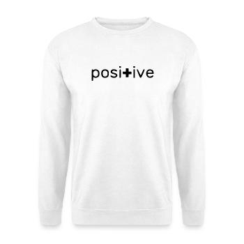Positif - Sweat-shirt Unisexe - blanc - Devant