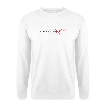academic victim :(( - Unisex Sweatshirt - white - Front
