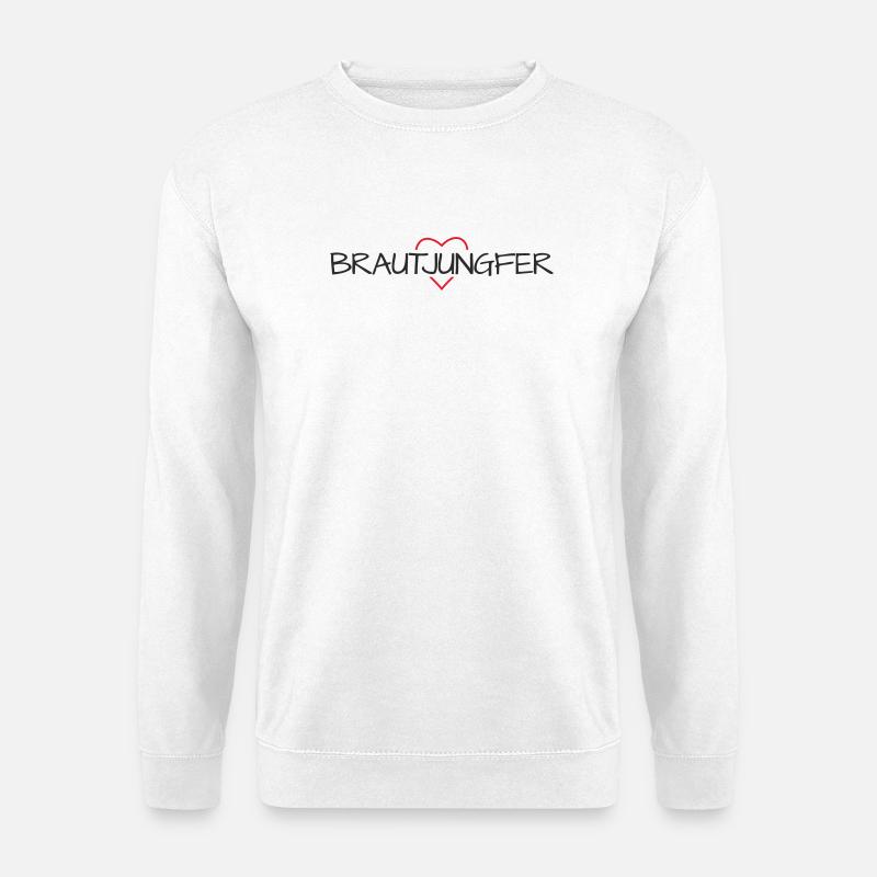 Brautjungfer Herz Junggesellinenabschied - Unisex Pullover - Weiß