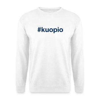 Kuopio Suomi Finlande Hashtag - Sweat-shirt Unisexe - blanc - Devant