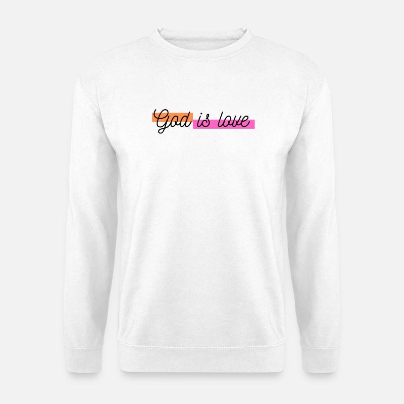 God is love - Unisex Sweatshirt - white