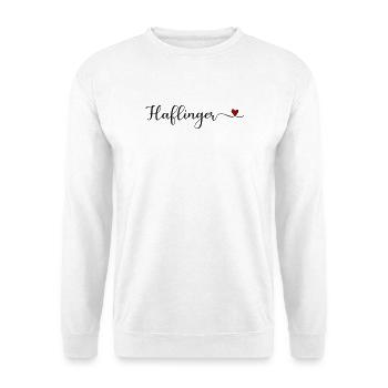 Haflinger Herz - Unisex Pullover - Weiß - Vorne