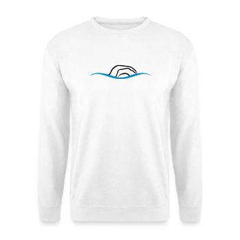 nage - Sweat-shirt Unisexe - blanc - Devant
