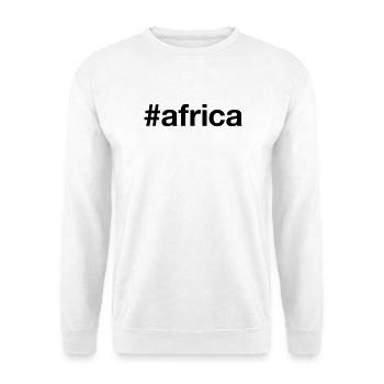 AFRIKA Hashtag Africa - Unisex Pullover - Weiß - Vorne