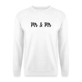Mr & Mr - Sweat-shirt Unisexe - blanc - Devant