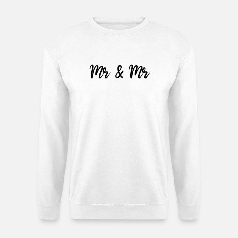 Mr & Mr - Unisex Sweatshirt - white