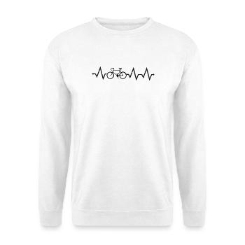 Fahrrad Ist Mein Leben - Unisex Pullover - Weiß - Vorne