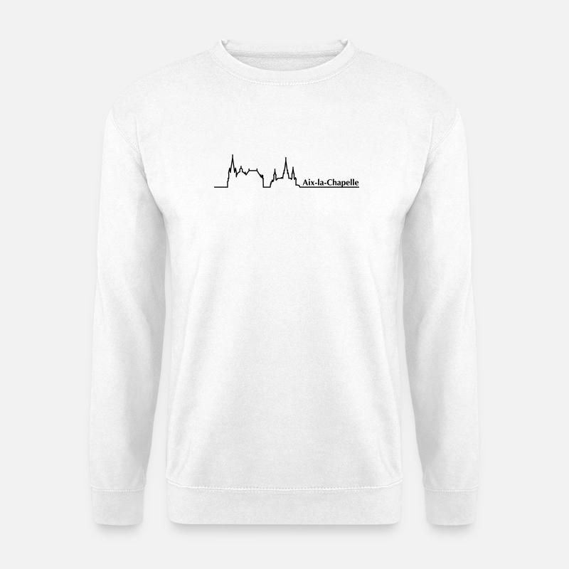 Aachen Skyline - Unisex Pullover - Weiß