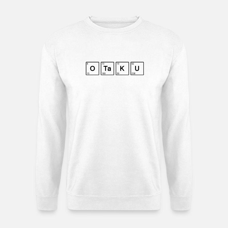 OTAKU Atomare Grundschultypografie - Unisex Pullover - Weiß