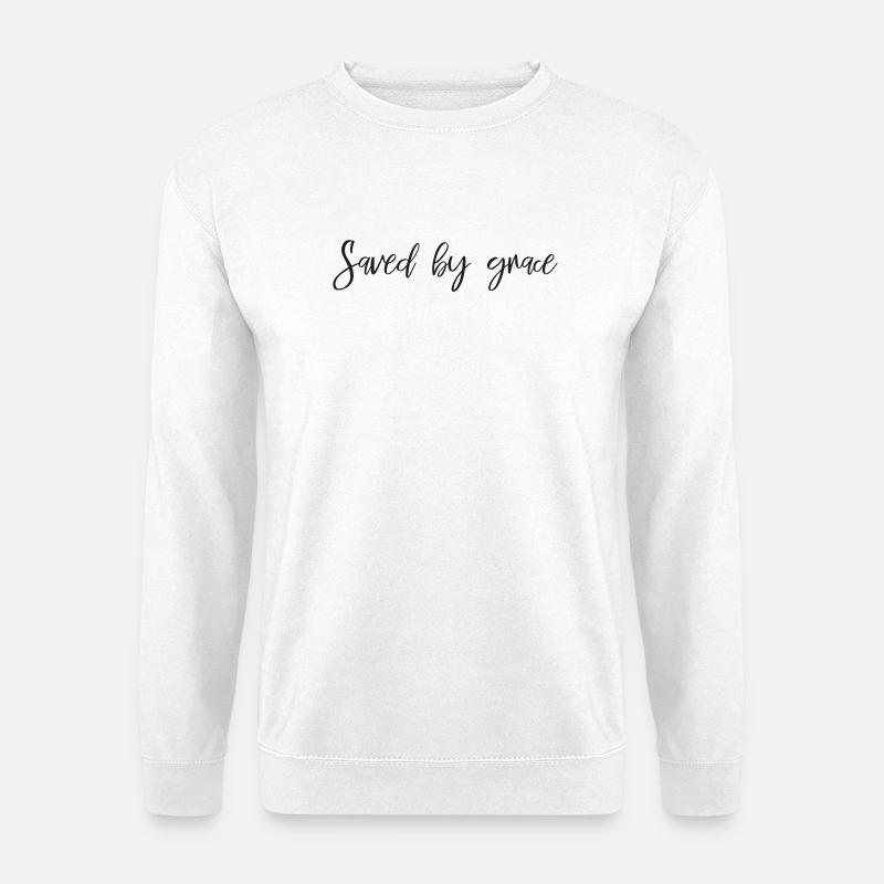 Saved by grace - Unisex Sweatshirt - white