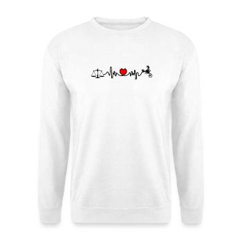 Heart rate cardio Libra Scorpio - Unisex Sweatshirt - white - Front