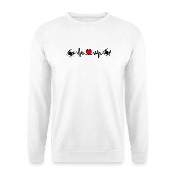 Fréquence cardiaque cardio Cancer Cancer - Sweat-shirt Unisexe - blanc - Devant
