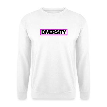 Typo Diversity Kontur 2C - Unisex Pullover - Weiß - Vorne
