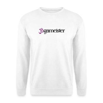 Jogameister - Typografisches OM (3-Farbig) - Unisex Pullover - Weiß - Vorne