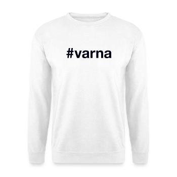 VARNA Hashtag Bulgaria Bulgarien - Unisex Pullover - Weiß - Vorne