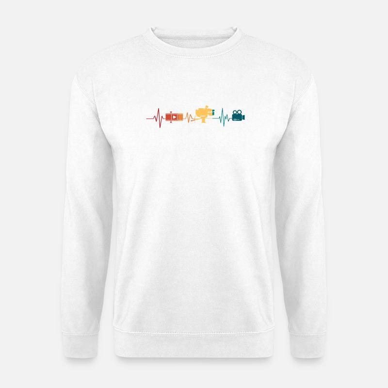Herzschlag-Videografie - Unisex Pullover - Weiß