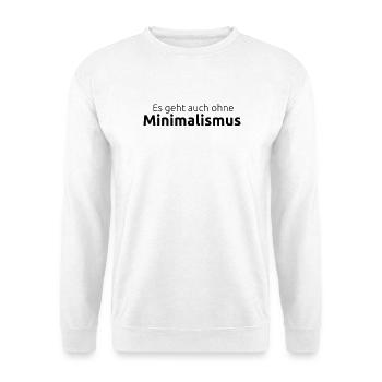 Omit minimalism - Unisex Sweatshirt - white - Front